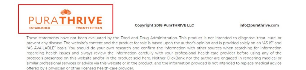 PuraTHRIVE-Manufacturers