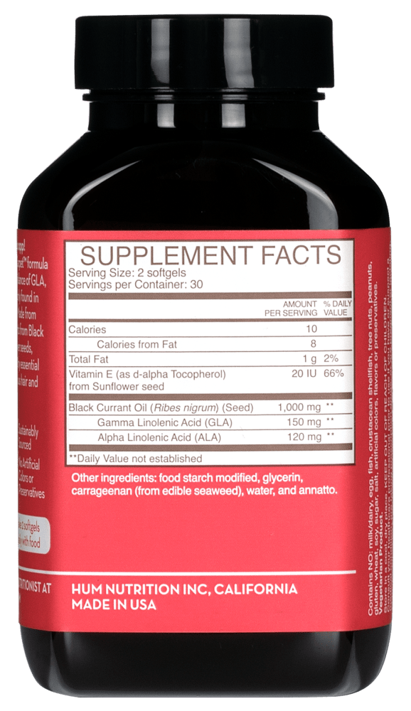 Hum Red Carpet supplement facts