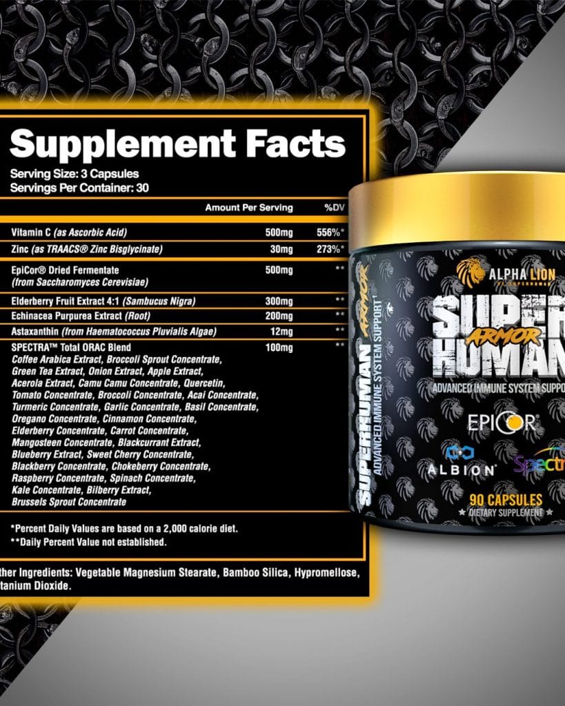 SUPERHUMAN Pre-Workout supplement facts and bottle