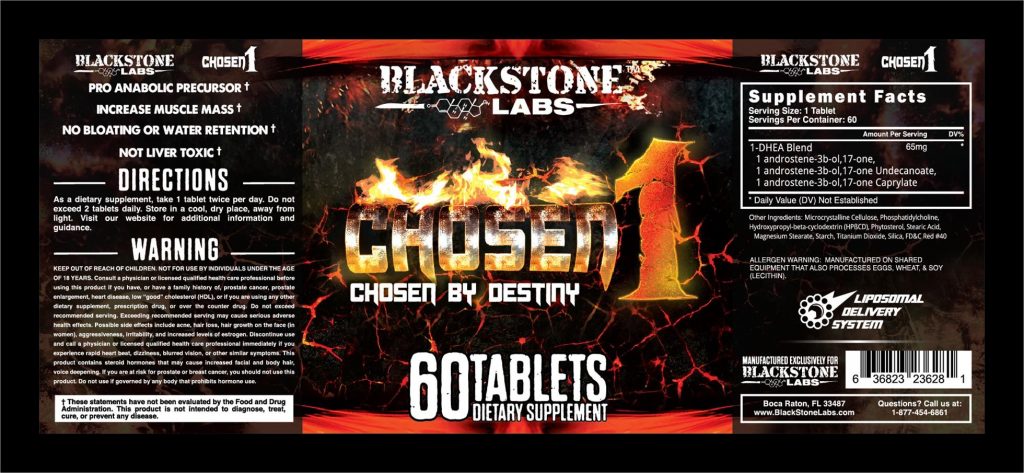 Blackstone Labs Chosen 1 label