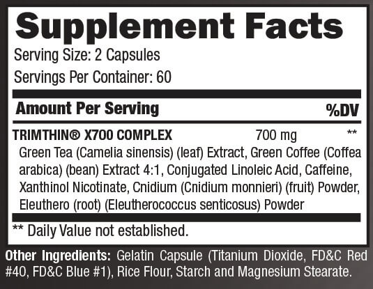 Intechra Health Trimthin X700 Ingredients