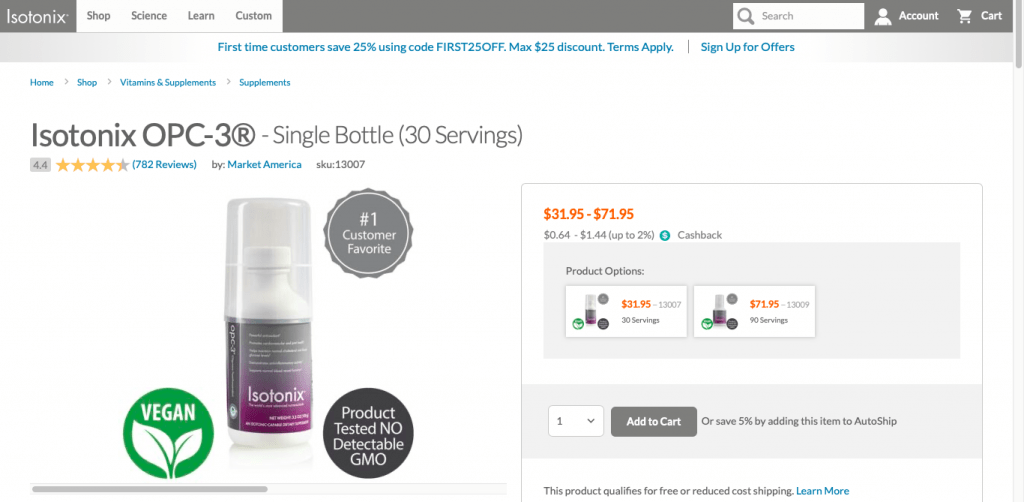 Isotonix OPC-3 Website
