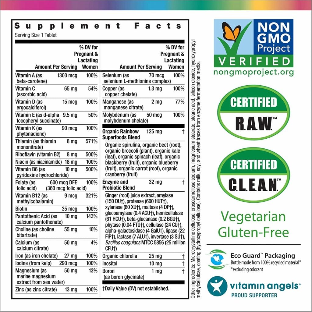 Rainbow Light Prenatal One Ingredients