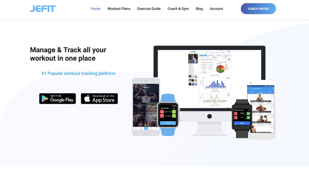 JEFIT Workout Planner