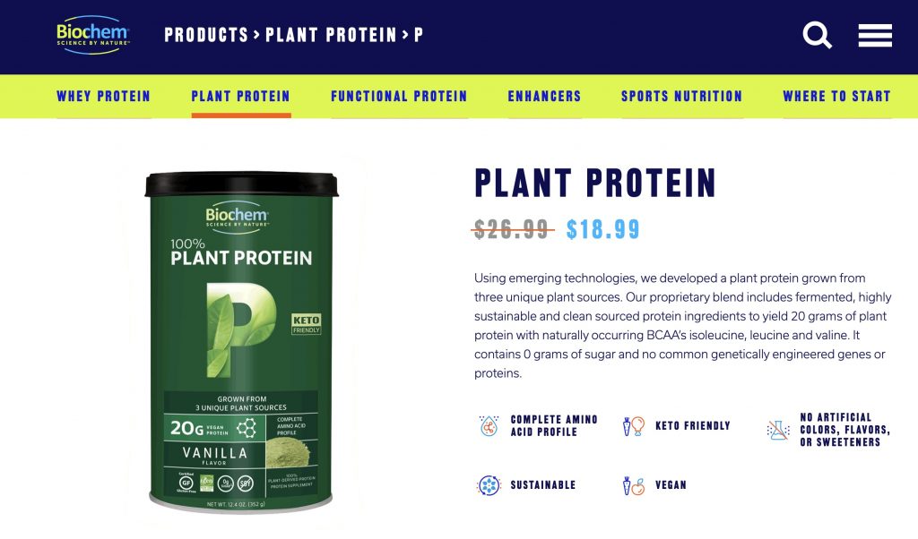 Biochem Plant Protein Plant Website