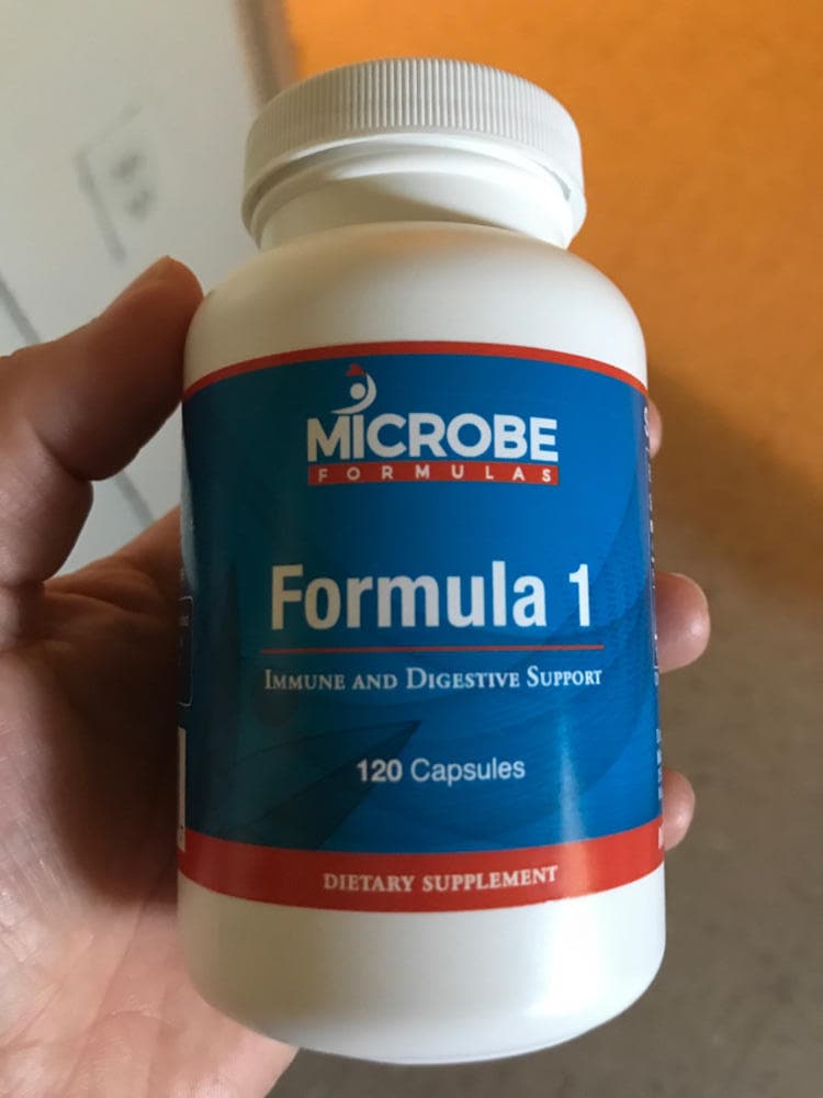 Microbe Formulas Formula 1 Bottle And Capsules