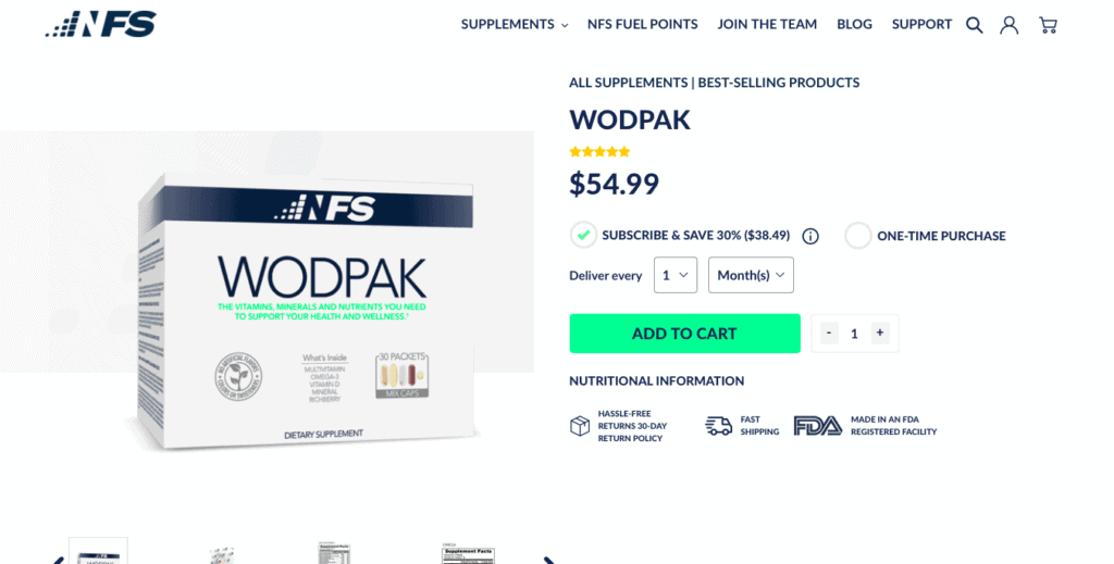 NFS WODPAK Website
