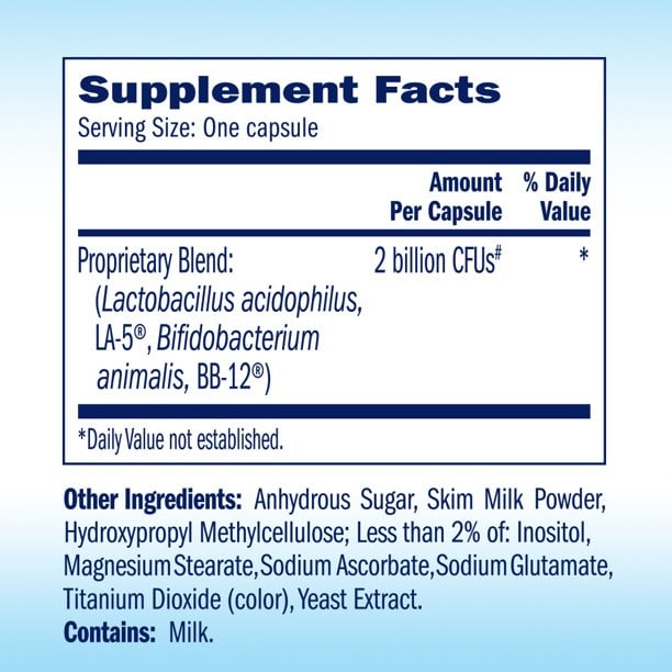 TruBiotics One A Day - Supplement Facts