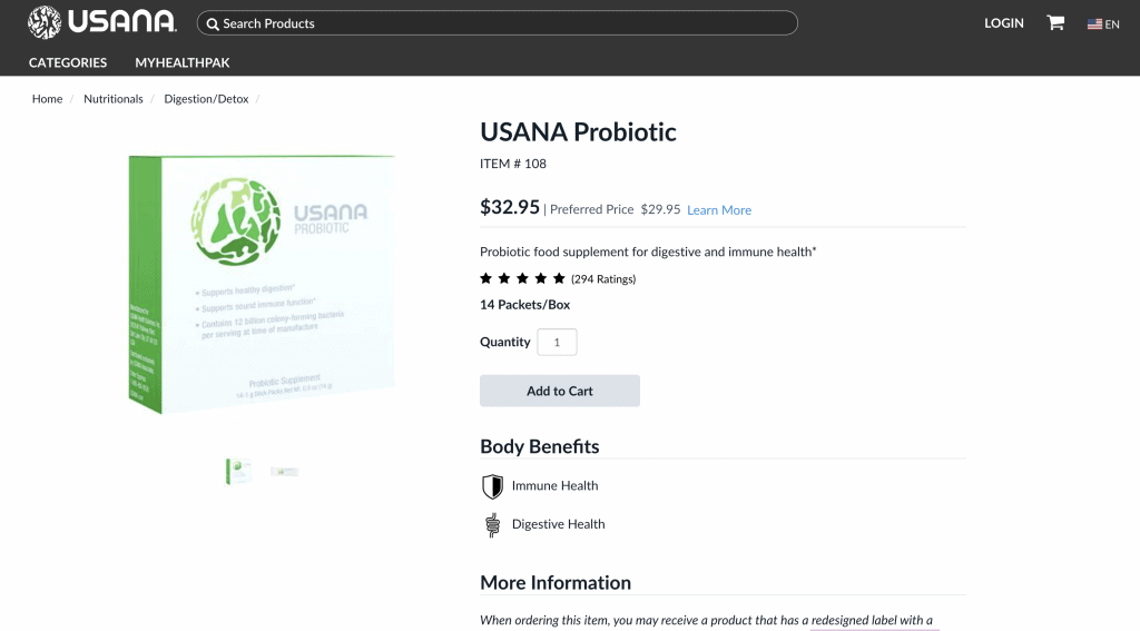usana probiotic where to buy
