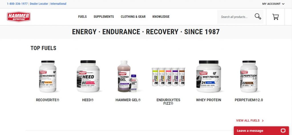brand for endurance athletes hammer nutrition