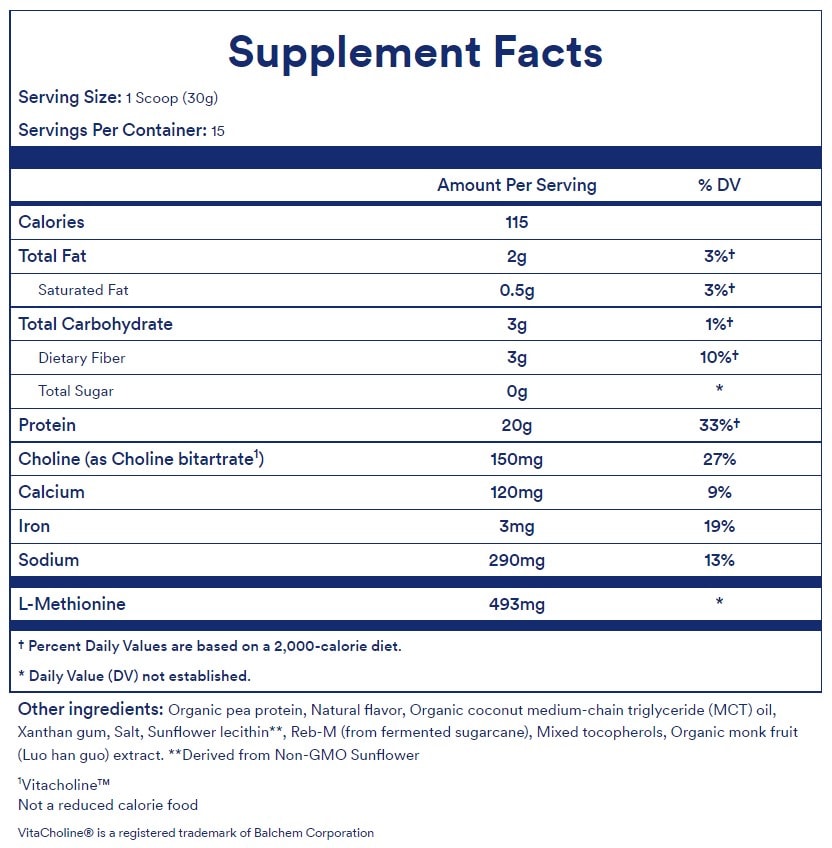ritual essential protein supplement facts