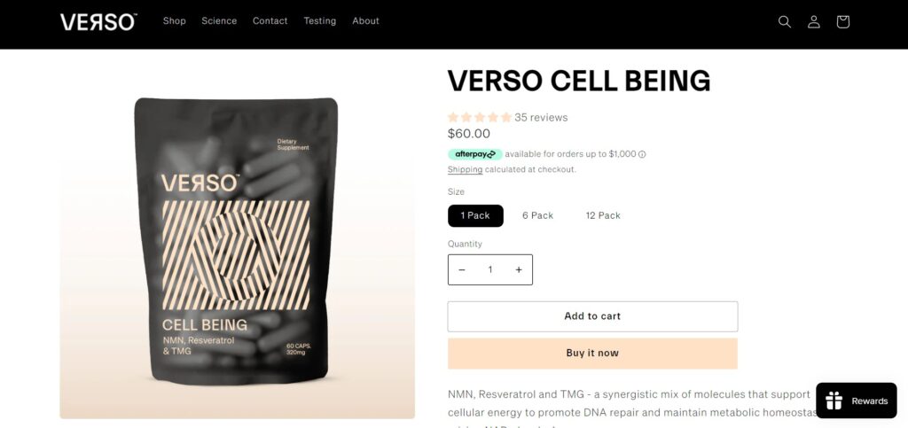 verso cell being site