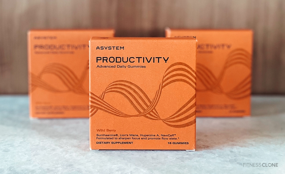 ASYSTEM Productivity Gummies Boxes