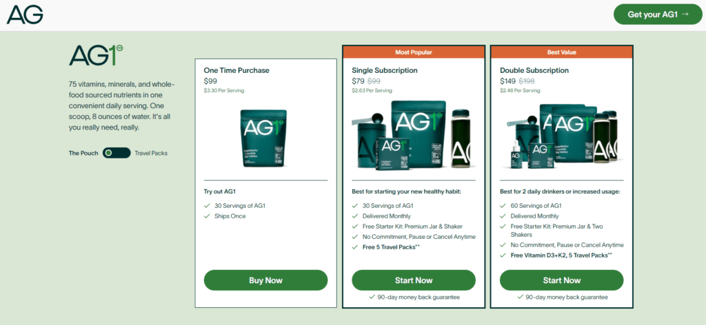 athletic greens website