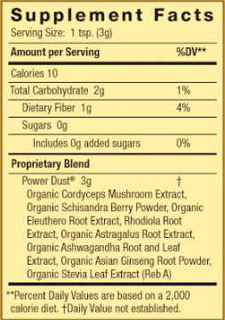 Moon Juice Power Dust Supplement Facts