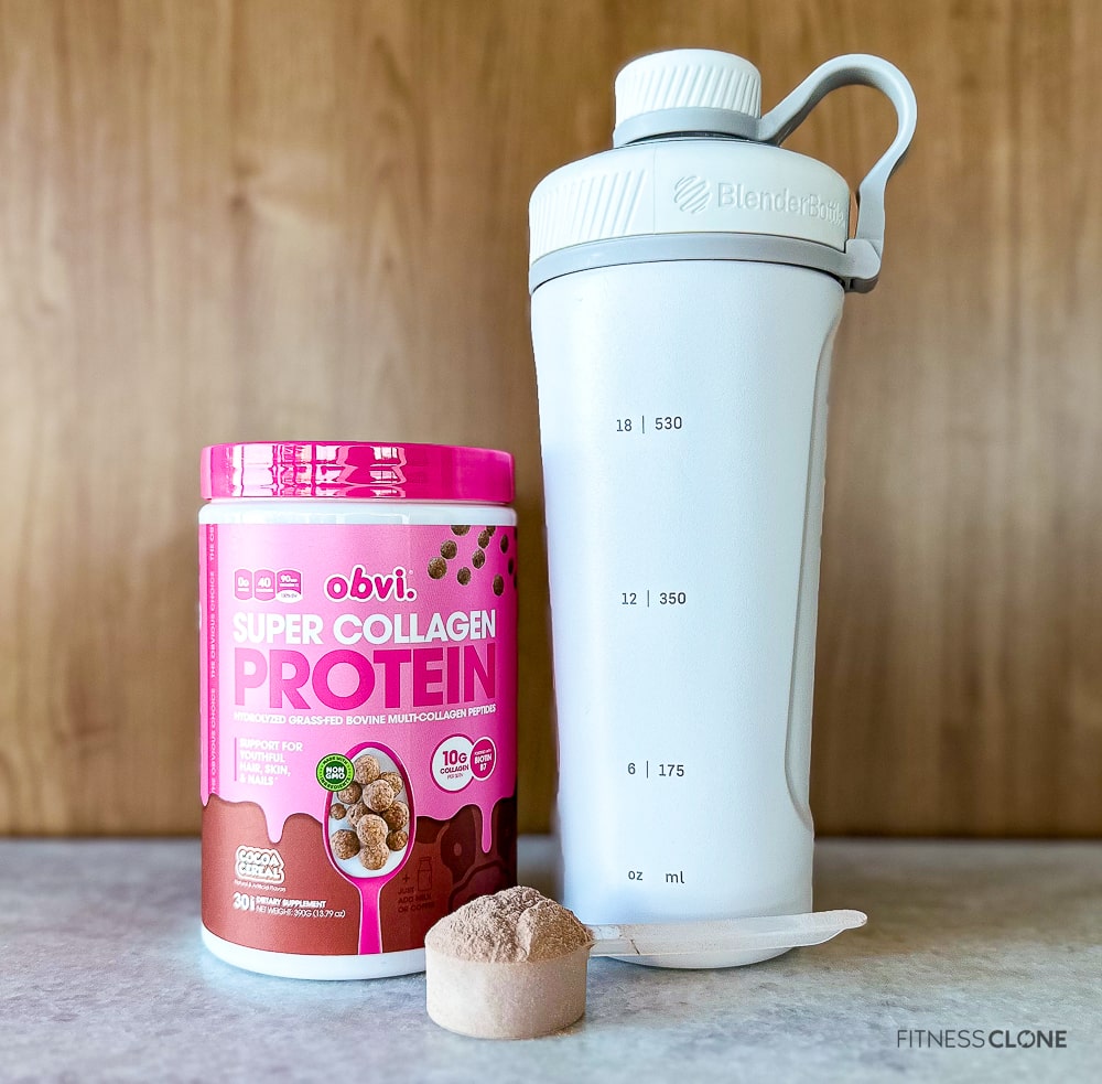 Obvi. Super Collagen Protein Shaker And Scoop