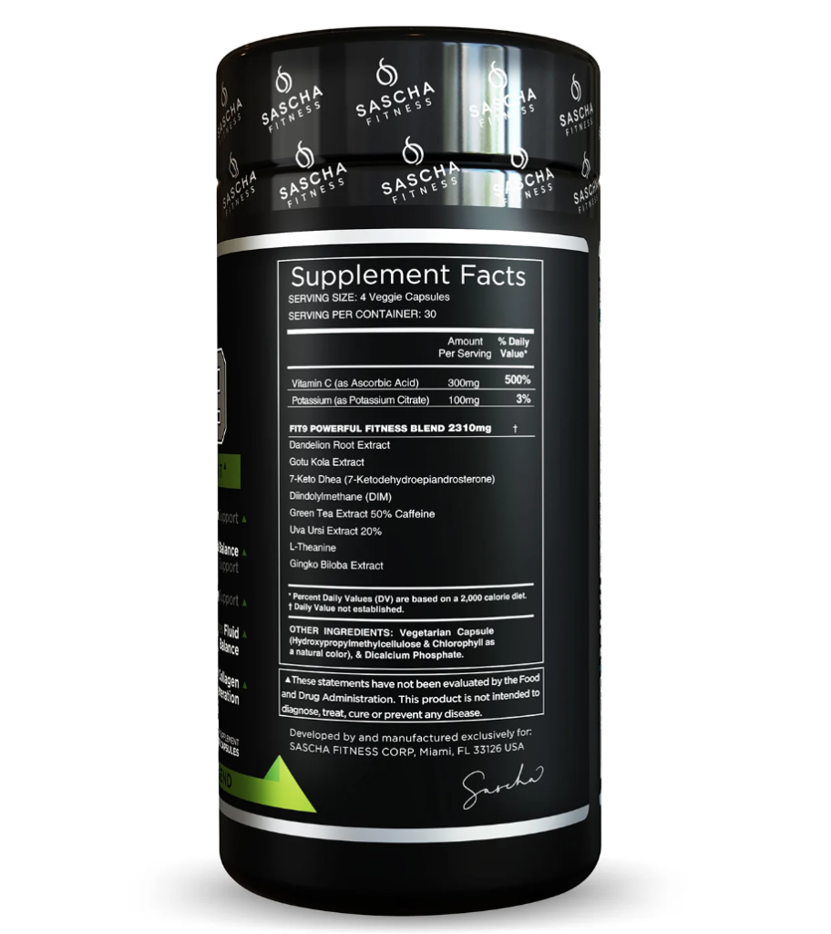Fit9 Supplement Facts