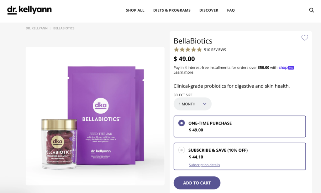 BellaBiotics Website