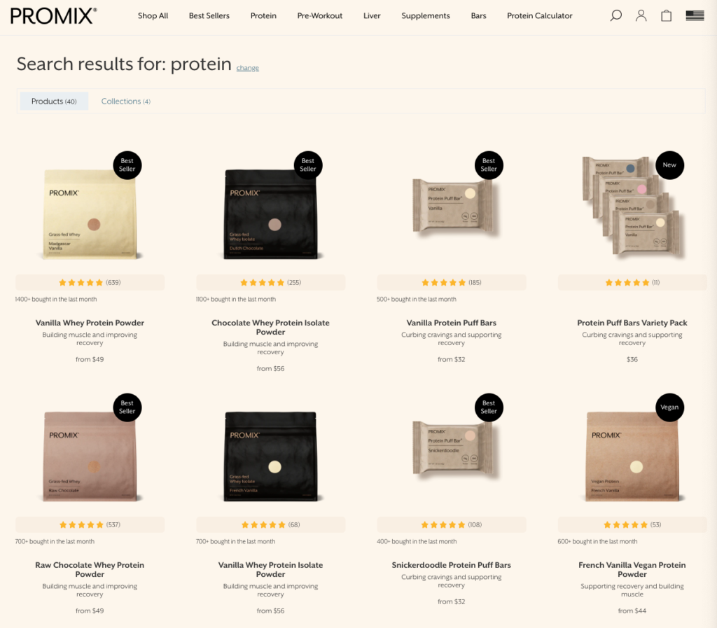Promix Protein Powder Website